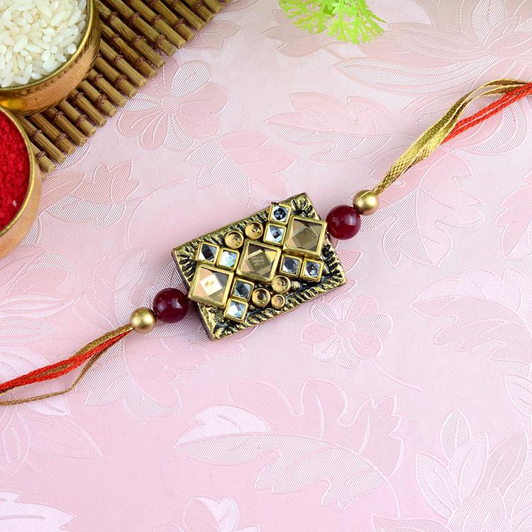 Square Stones Rakhi