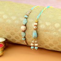 Blue Beads Rakhi and Lumba SR23