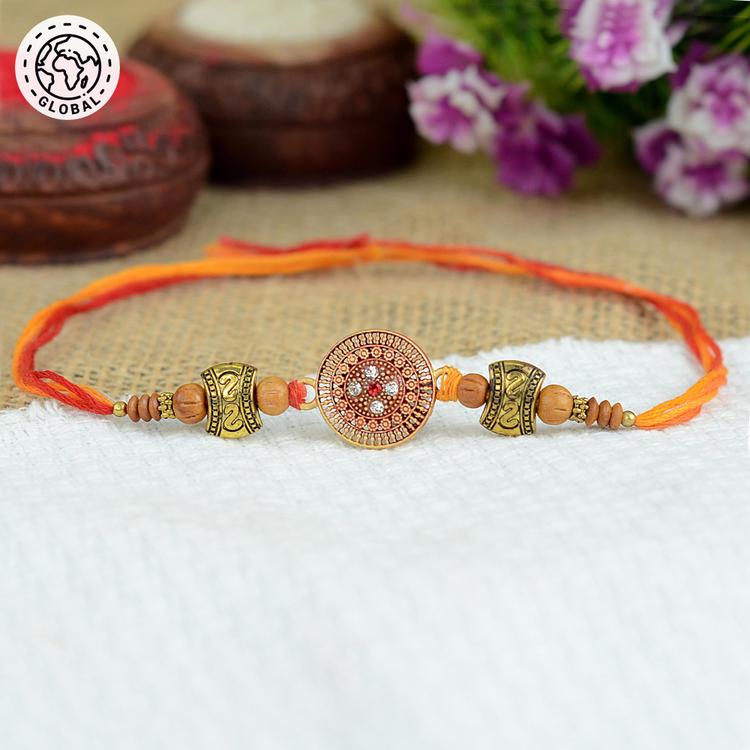 Antique Shield Rakhi Global