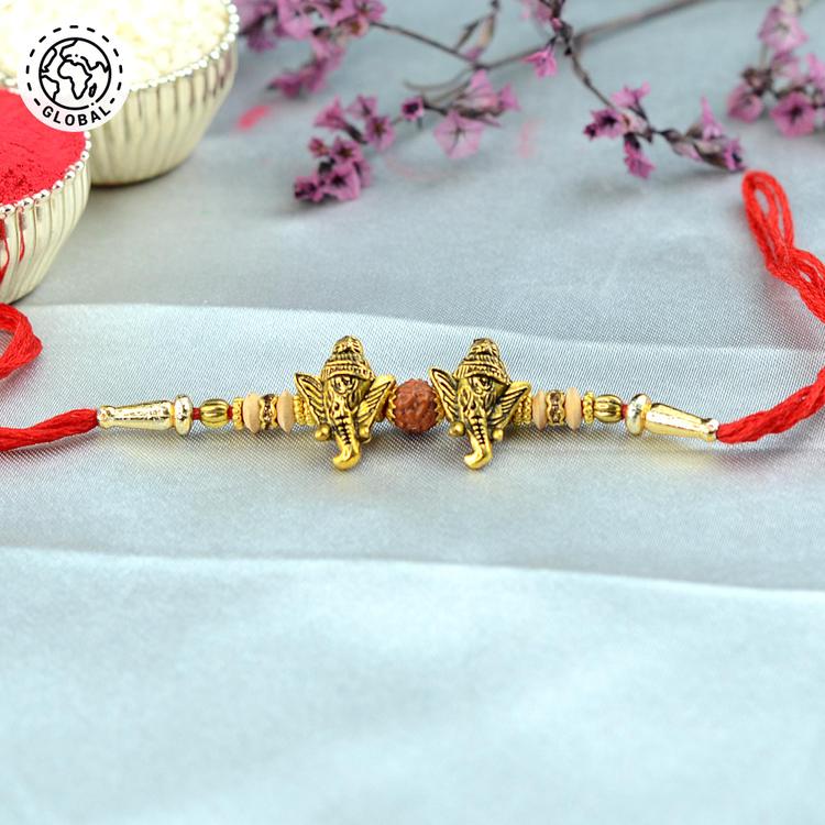 Double Ganesh Rakhi Global