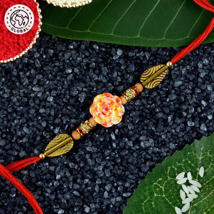 Printed Flower Rakhi Global