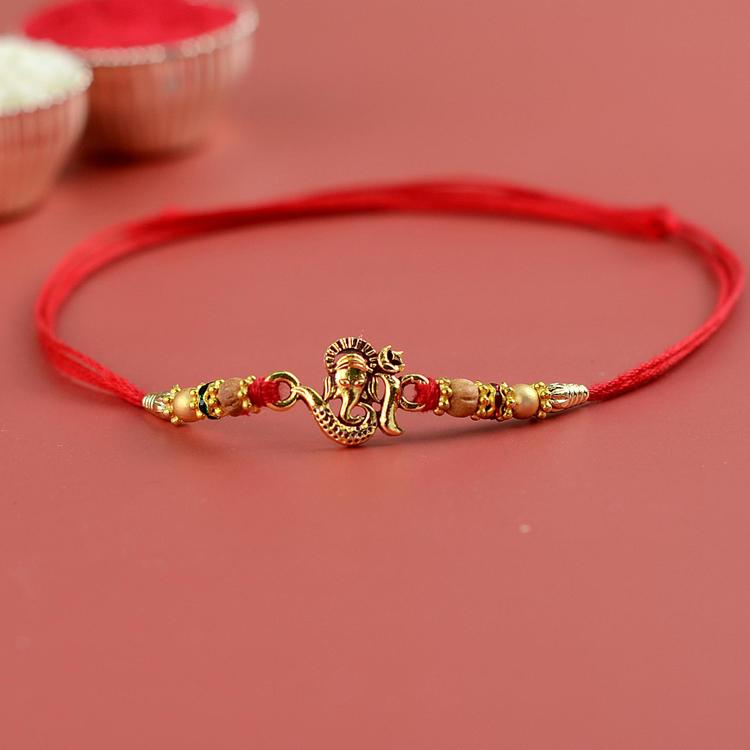 Om Ganesh Dori Rakhi J122