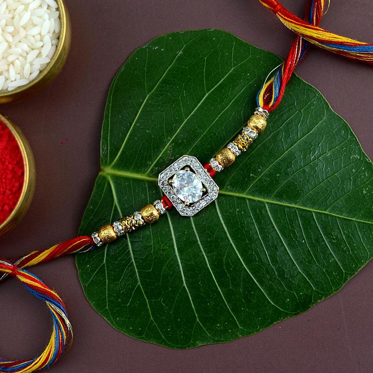 Solitaire CZ Rakhi