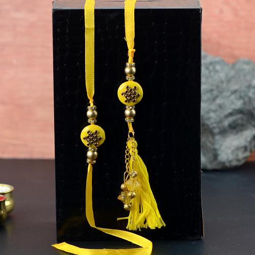 Yellow Rakhi and Lumba