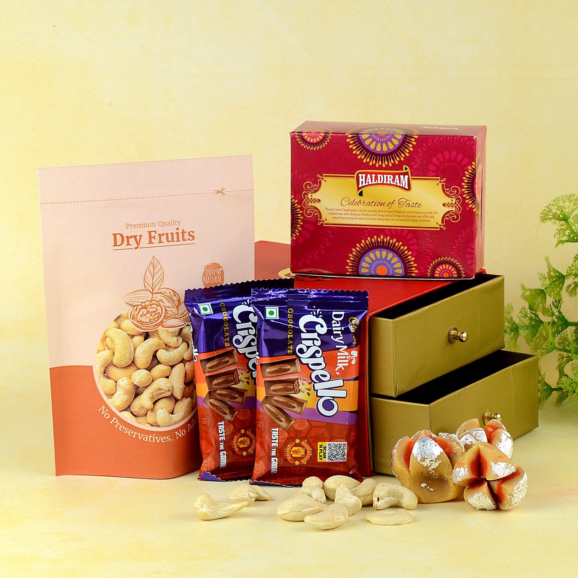 Chocolates Sweets And Kaju Set Assorted Hampers