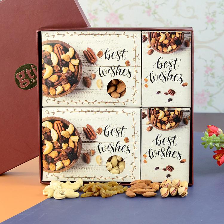 Dry Fruits Hampers with Chocolates & Sweets to India