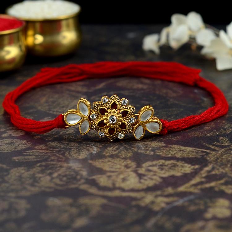 Antique Flower Rakhi