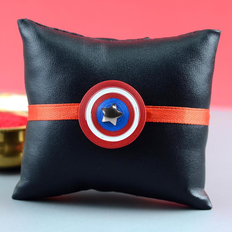 Capt America Quilling Kids Rakhi