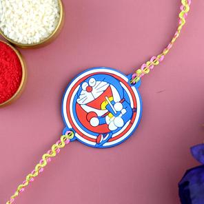 Snacking Doraemon Kids Rakhi Snacking Doraemon Kids Rakhi