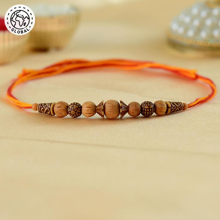 Wooden Beads Mauli Dori Rakhi Global