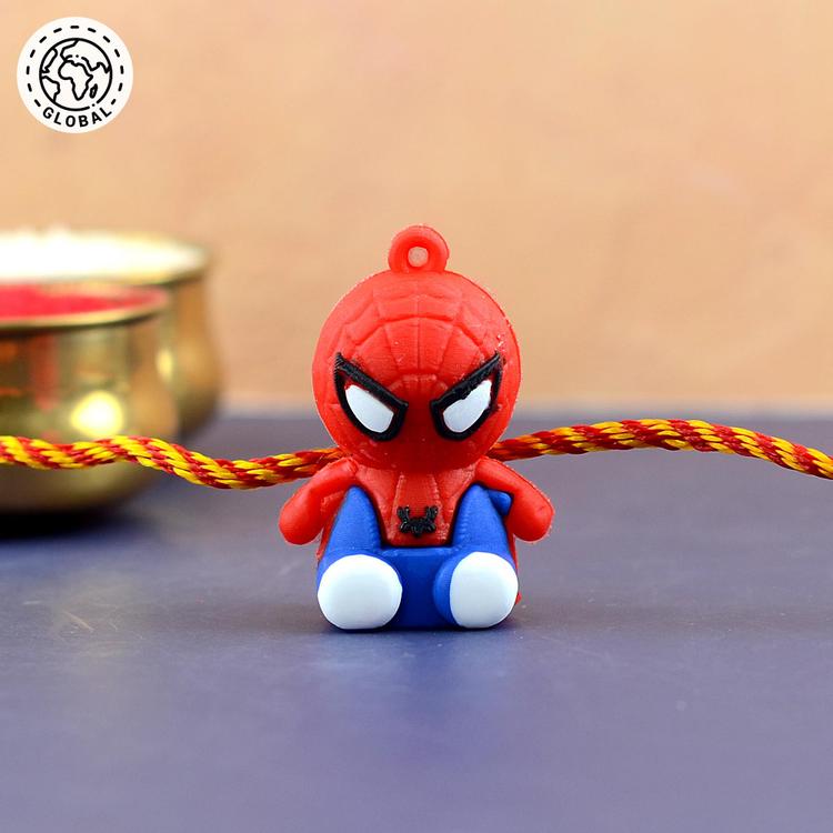 Cute 3D Spiderman Kids Rakhi Global