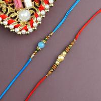 Colourful Beads Rakhi Set