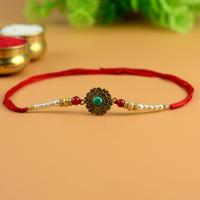 Antique Teal Sphere Rakhi NA51