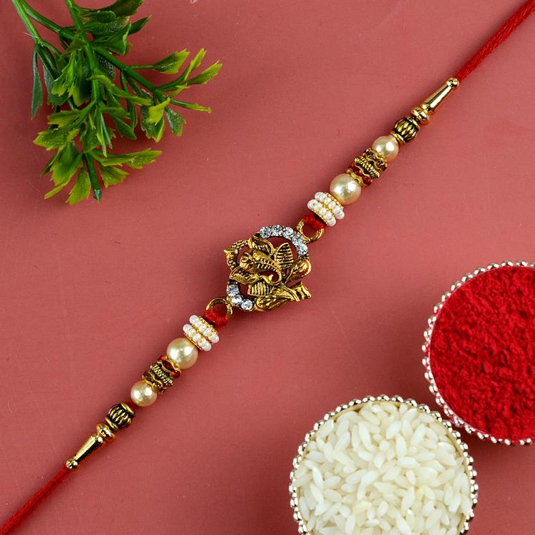 Antique Ganesh Rakhi D52