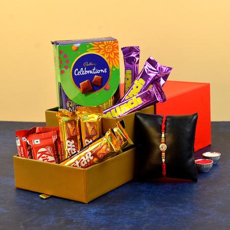 Rakhi, Roli Chawal & Choco Set