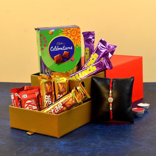 Rakhi, Roli Chawal & Choco Set