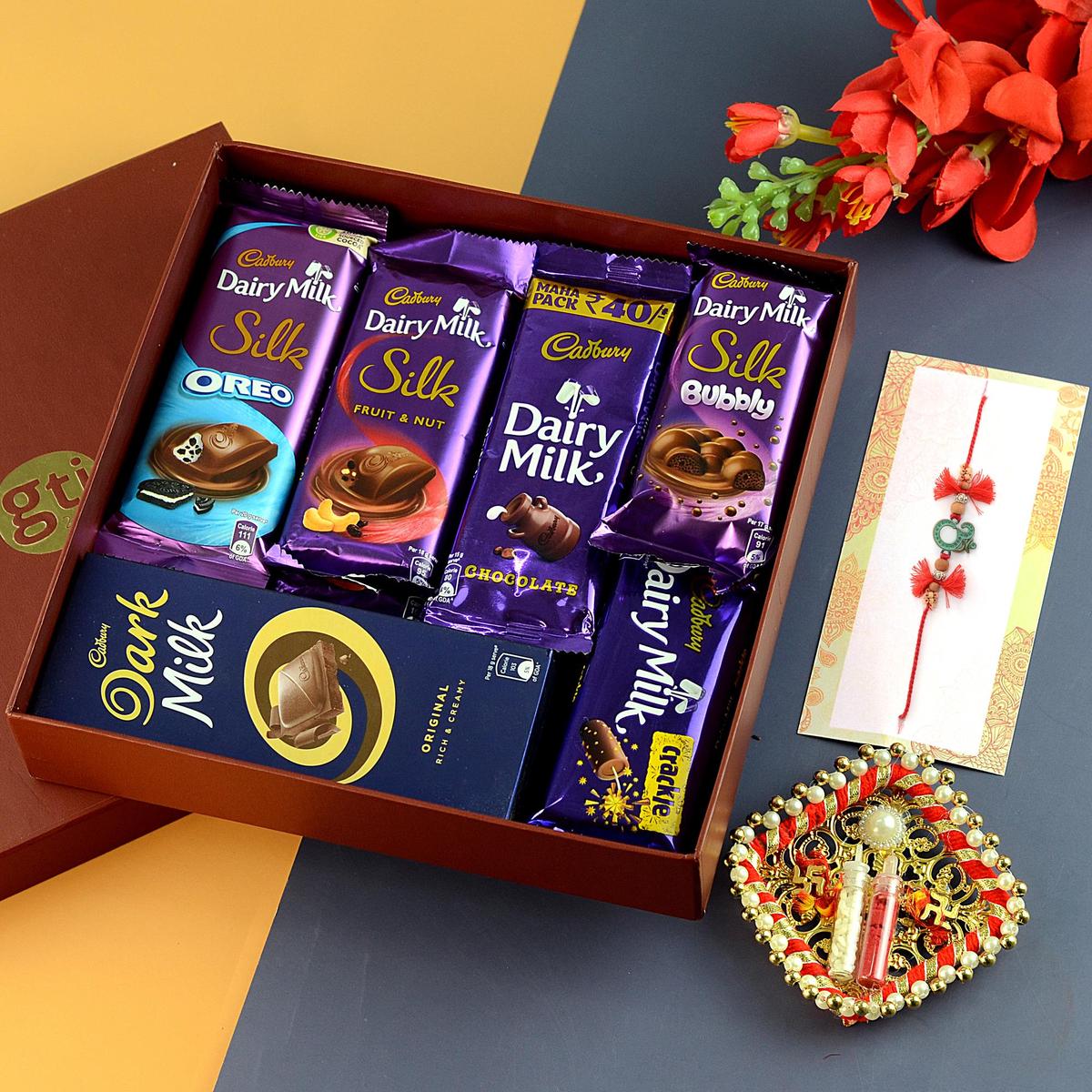Dairy Milk & Rakhi Set Chocolate Hampers