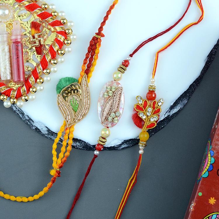 Zardozi Rakhi Set 1700