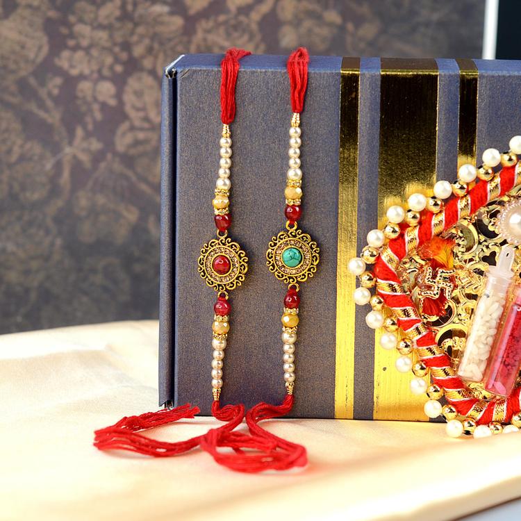 Colourful Globe Rakhi Set 1140