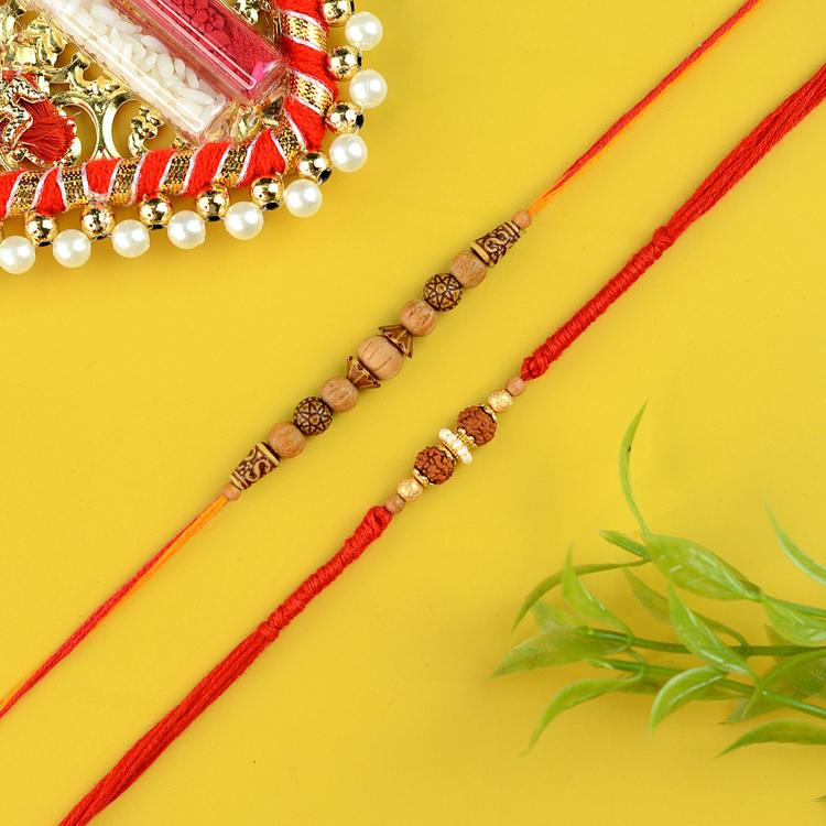 Natural Beads Rakhi Set 1340
