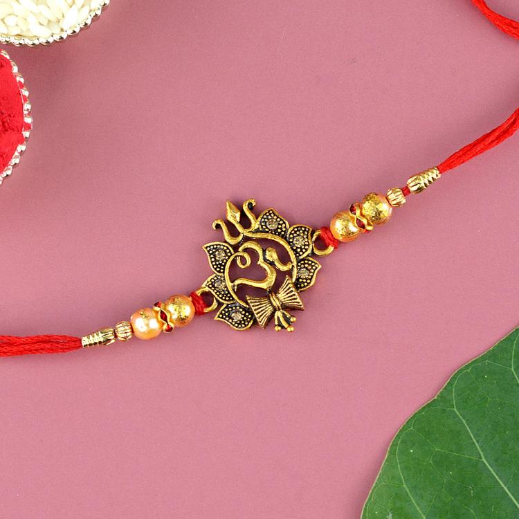 Antique Om Rakhi TJ99