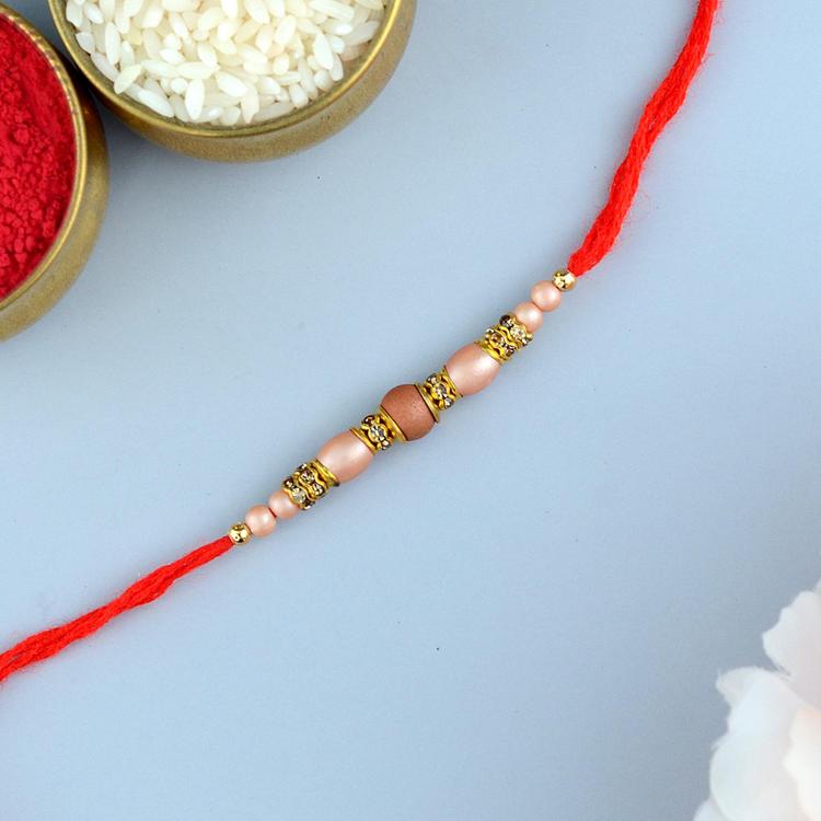 Simple Beads Dori Rakhi