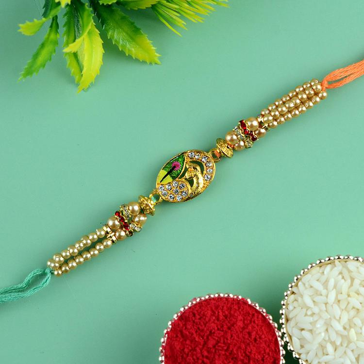 Oval Golden Peacock D14