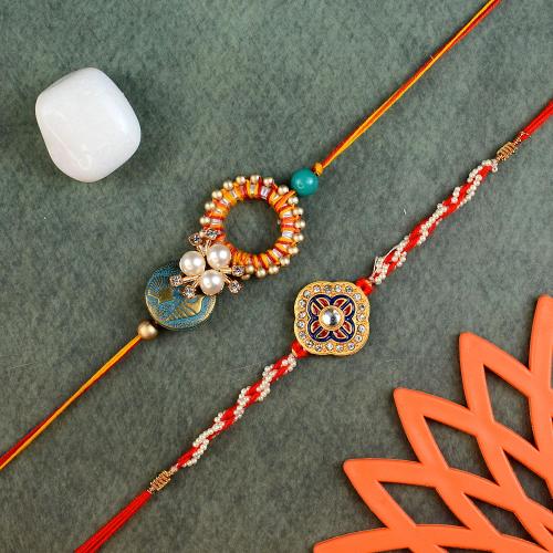 Designer Colorful Rakhi Set