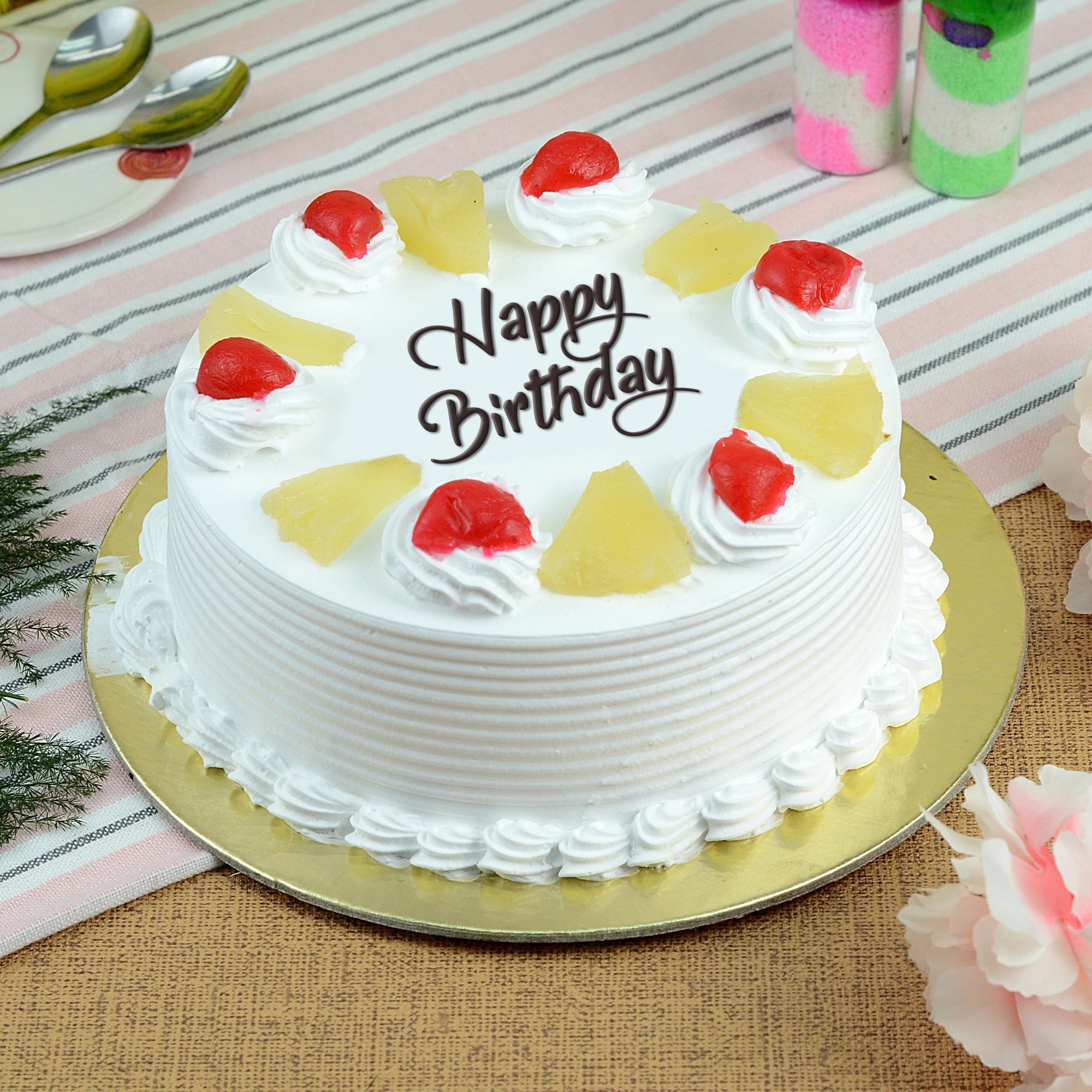 Pineapple Cake | Pineapple cake, Simple cake designs, Cake designs birthday