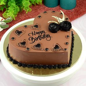 Heart Chocolate Cake- 1 Kg Heart Chocolate Cake- 1 Kg