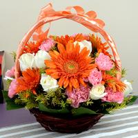 Mixed Blooms Basket