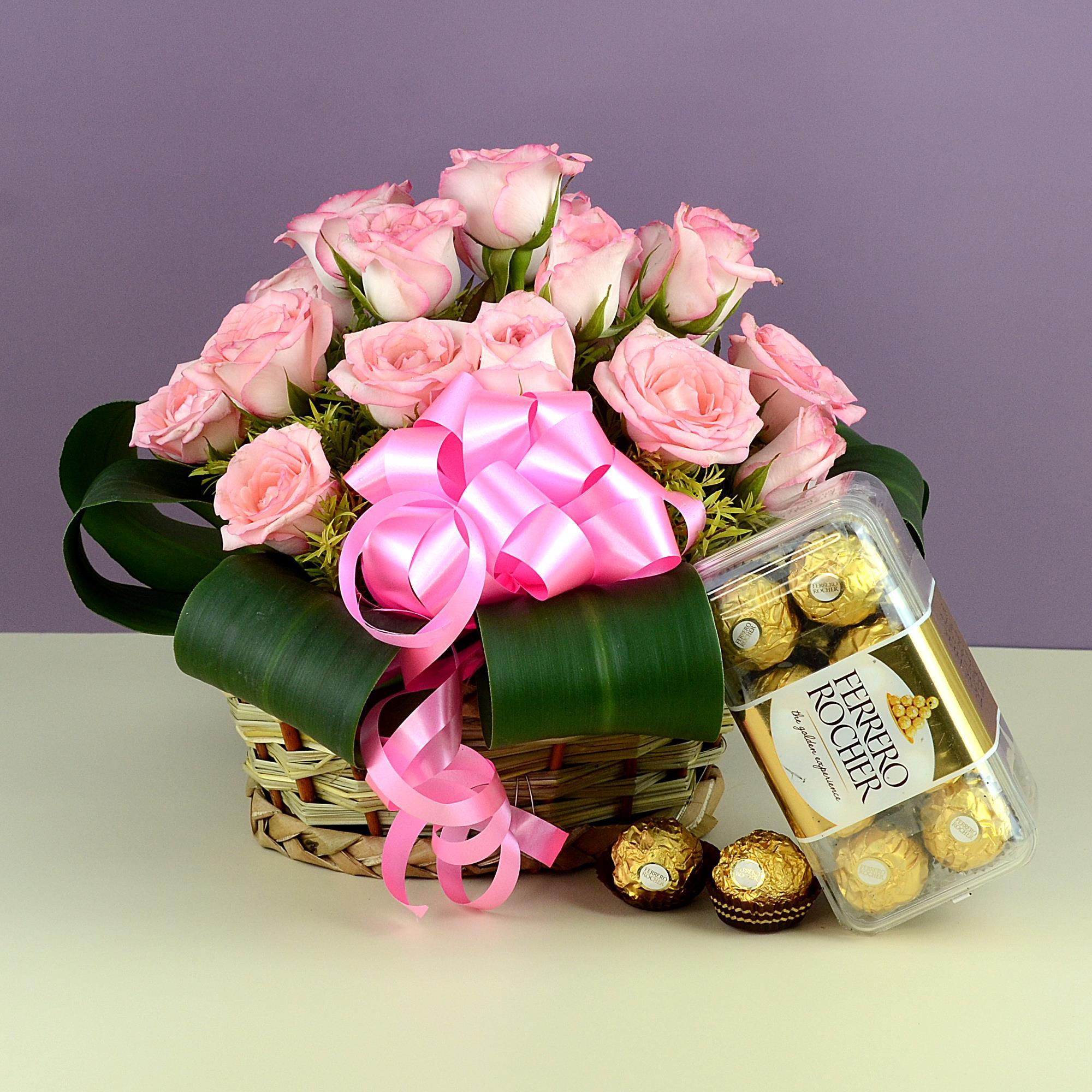 Tale of Love Hamper, Gift Hampers wth Flowers