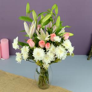 Serene Blooms in a Vase Serene Blooms in a Vase