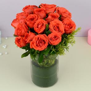 Love bouquet in a vase