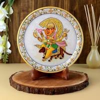 Stunning Ganesha Marble Plate