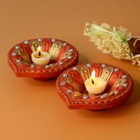 Earthy Diwali Diyas