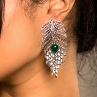Trendy Designer Silver Earring