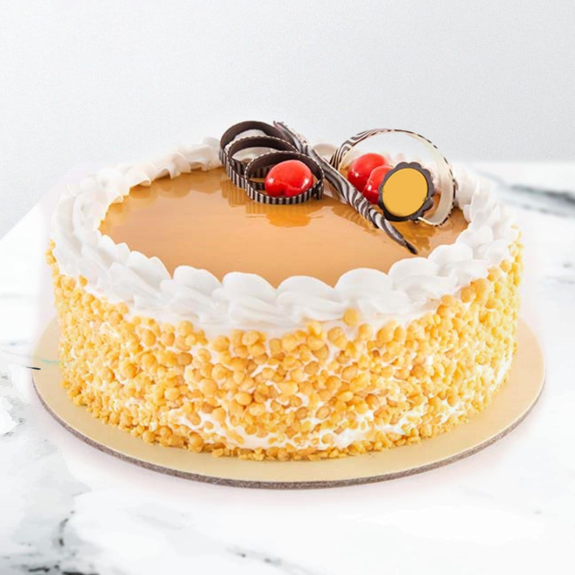 Order Butterscotch Swirls Cake Online, Price Rs.599 | FlowerAura
