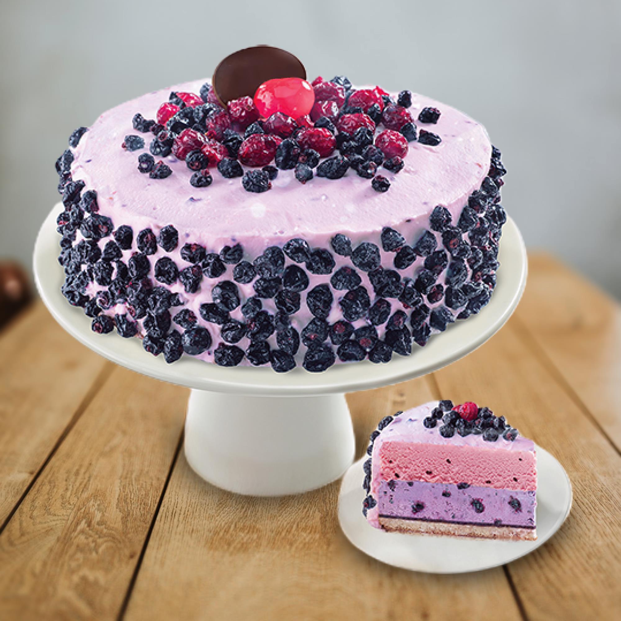 Marbled Blackcurrant And Almond Cake Recipe | Waitrose & Partners