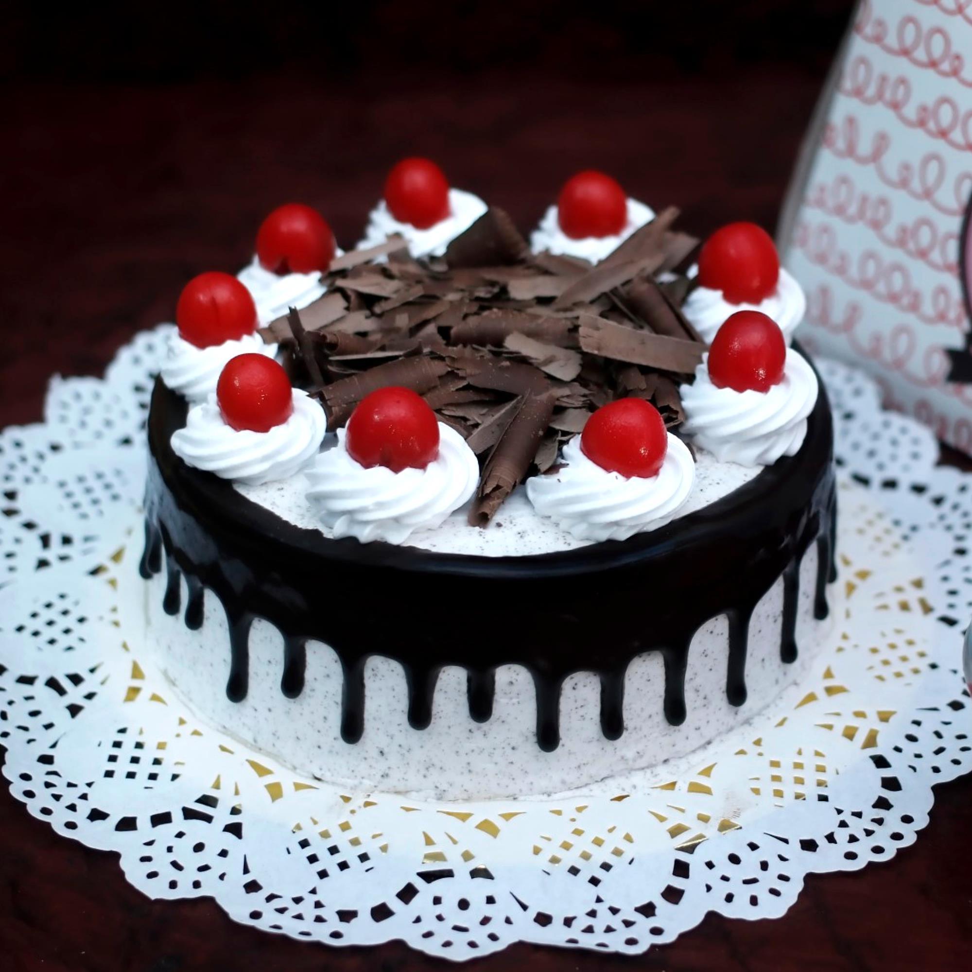 Best Black Forest Cake Recipe | With Cherries and whipped cream