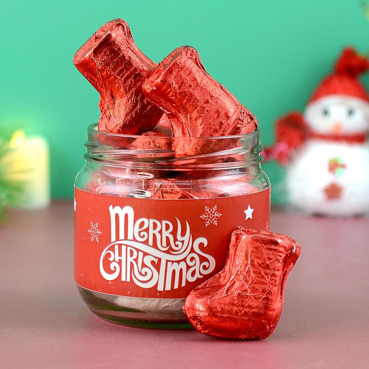 Jar of Christmas Chocolates