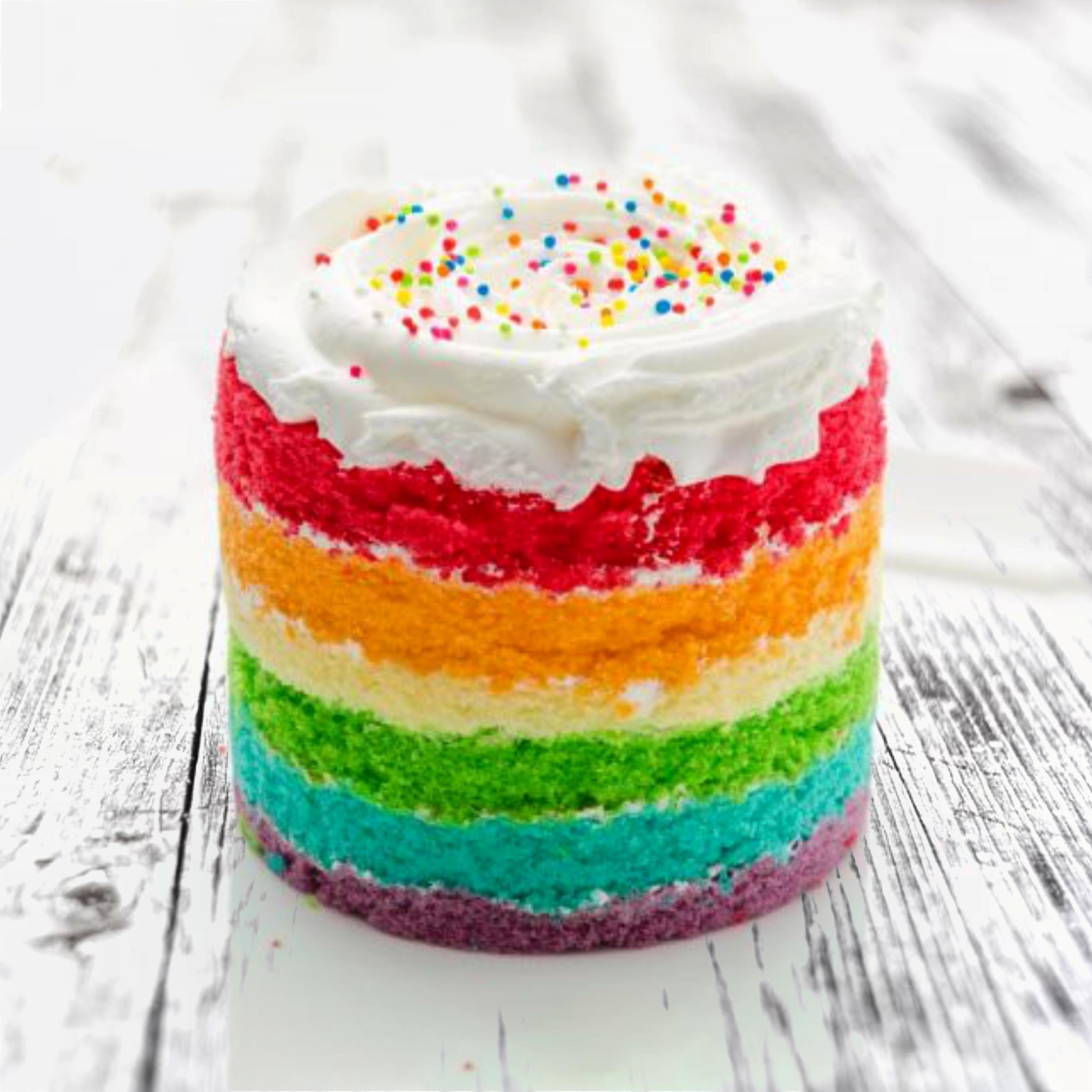 Rainbow Cake 1 Kg and Card