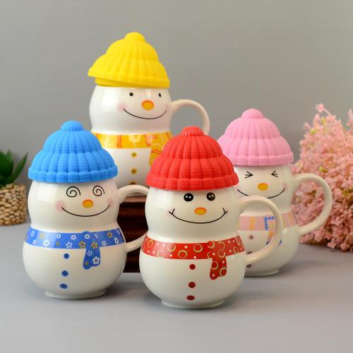 Adorable Snowman Mug Set