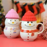 Cute Snowman Mug Set