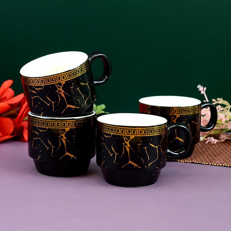 Kintsugi Black Cup Set 
