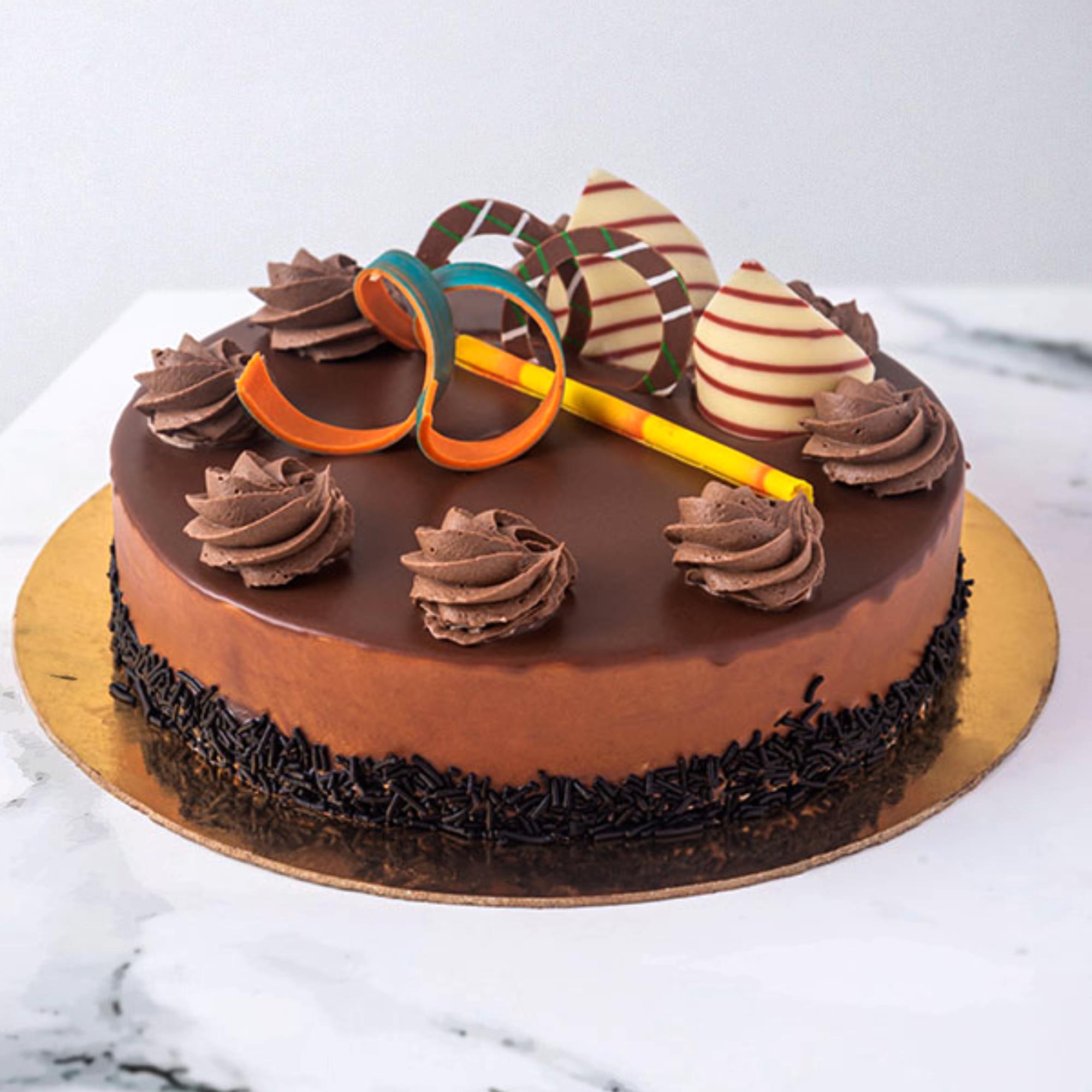 vegan chocolate hazelnut layer cake - The Baking Fairy