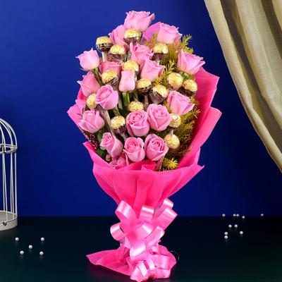 Ferrero Rocher & Roses Bouquet