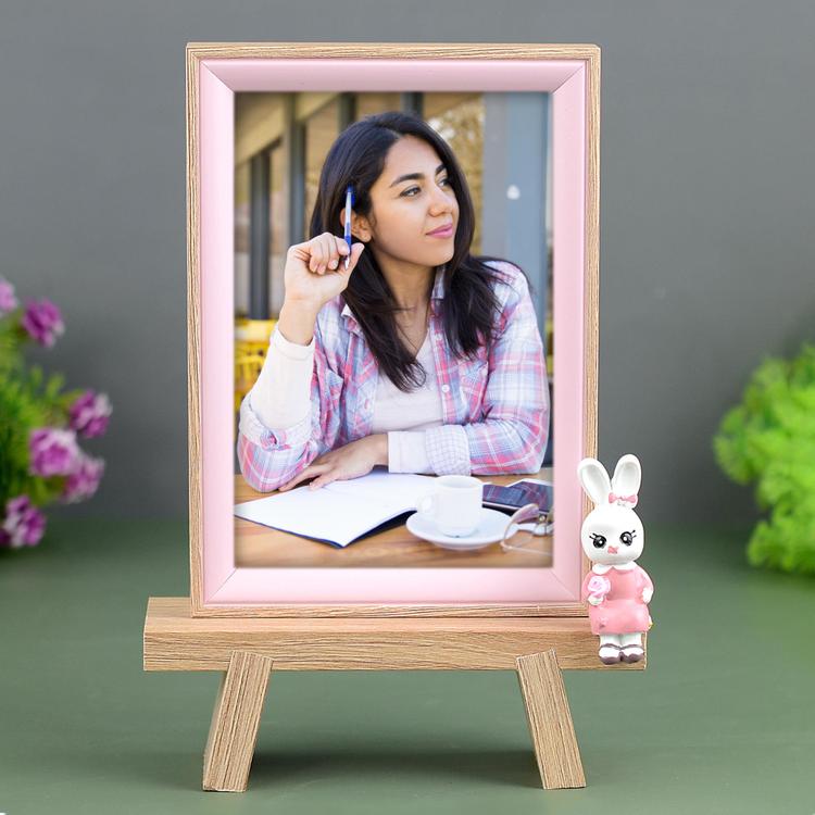 Pink Wooden Photo Frame