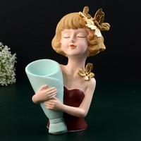 Pretty Lady Potcelain Vase