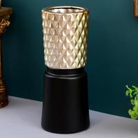 Quirky Black & Gold Vase